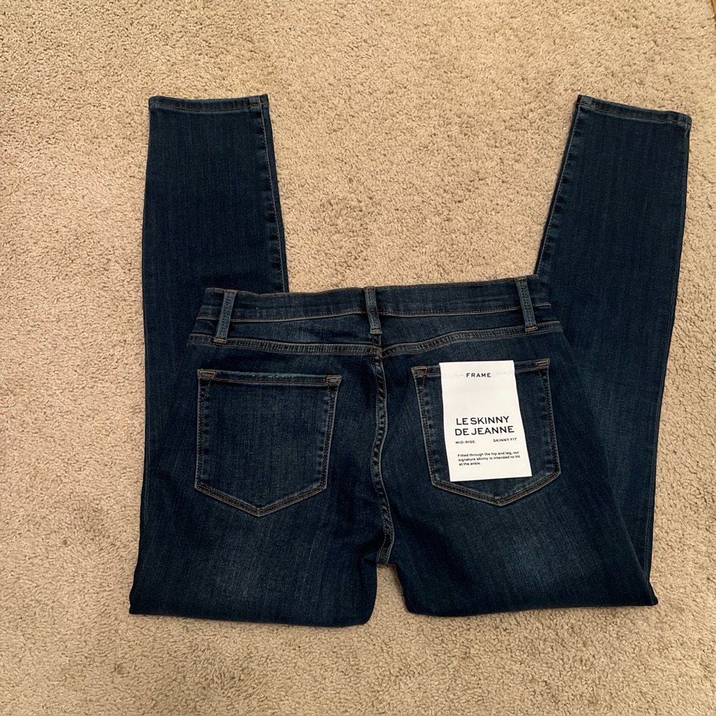 Frame Le Skinny De Jeanne Jeans Mid Rise 30